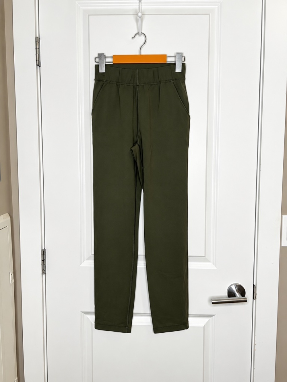Babaton Dark Olive Green Pull-On Pants – Size 2XS